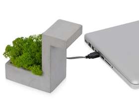 Настольная лампа из бетона Blok Lamp №4