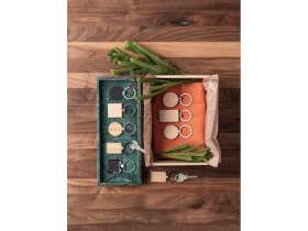 Круглый брелок Giovanni из бука, дерево №4