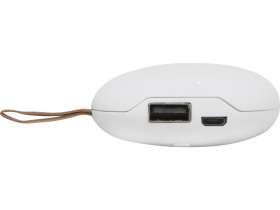 Внешний аккумулятор в форме камня Stone, 5200 mAh, белый (Р) №5