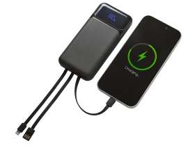 Подарочный набор Tesla с блокнотом А5, ручкой и пауэрбенком на 10 000 mAh, черный №5