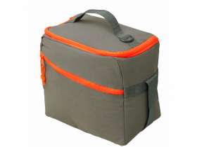 Изотермическая сумка-холодильник Neo Classic c контрастной молнией, серый/оранжевый №8