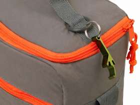 Изотермическая сумка-холодильник Neo Classic c контрастной молнией, серый/оранжевый №9