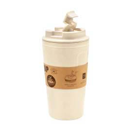 Бутылка для воды Eco water из бамбукового волокна , бежевая №3