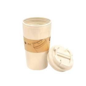 Бутылка для воды Eco water из бамбукового волокна , бежевая №5