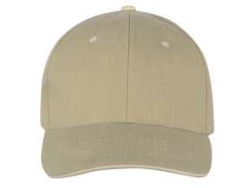 Бейсболка New Castle F 6-ти панельная, оливковый/натуральный №2