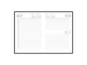 Ежедневник А5 датированный Sidney Nebraska 2026, черный (золотой обрез) №5