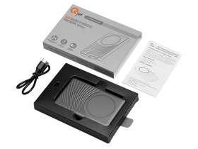 Магнитный беспроводной внешний аккумулятор, QC/PD Сёрф, 10000 мАч, серый №9