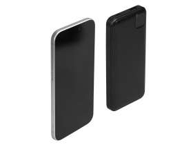 Внешний аккумулятор со встроенными кабелями Фрэйм, 10000мач, черный №2