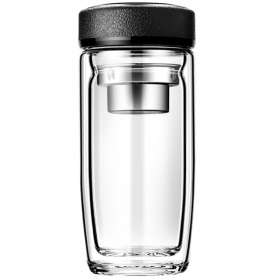 Термос стеклянный с LED-дисплеем Smartview, чёрный №2