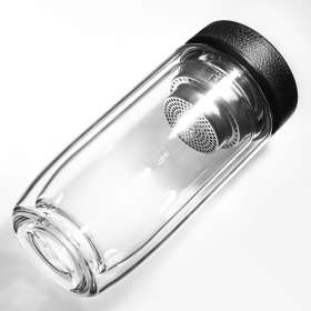 Термос стеклянный с LED-дисплеем Smartview, чёрный №3