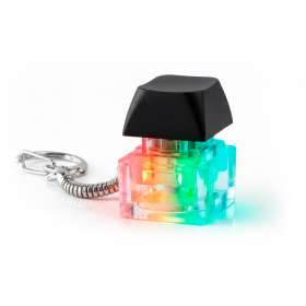 Брелок PUSH ME с LED подсветкой, чёрный №2