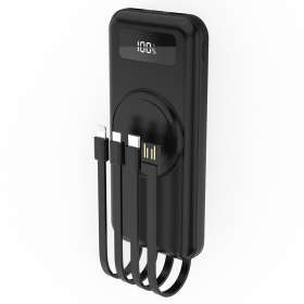 Внешний аккумулятор Authority с беспроводной зарядкой (5W), 10000 mAh, чёрный №6