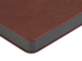 Ежедневник А5 датированный Boston 2026, бордовый с серым обрезом №9