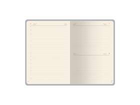 Ежедневник А5 датированный Boston 2026, фиолетовый с салатовым обрезом №2