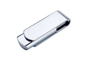 USB-флешка металлическая поворотная на 64 ГБ 3.0, глянец №2