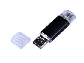 USB-флешка на 32 Гб c двумя дополнительными разъемами MicroUSB и TypeC, черный №2