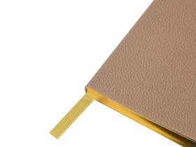 Еженедельник недатированный А6 Total beige с нашивкой, бежевый №4